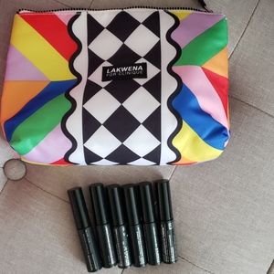 Clinique cosmetic bag and 6 high impact mascara